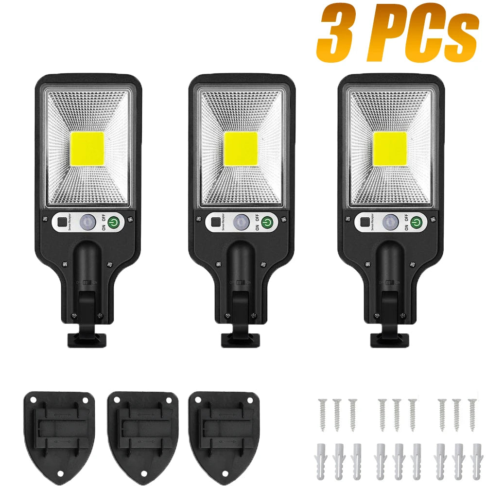 Solar Motion Sensor Wall Lamp – Waterproof Security Lighting for Garden Patio