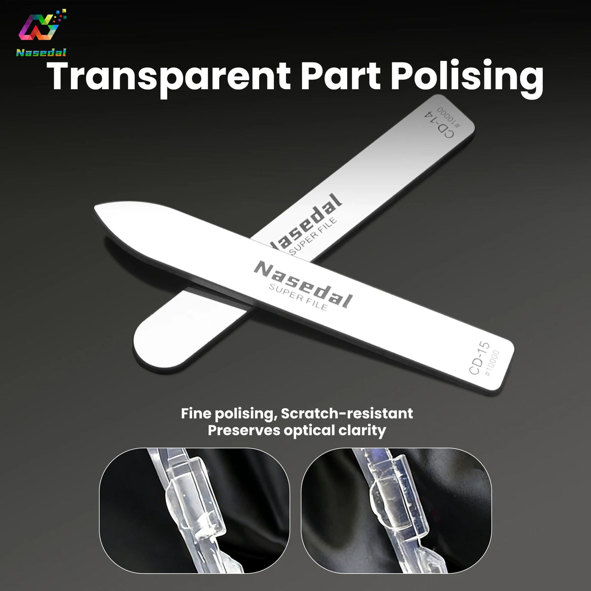 Glass Polishing File – Ultra Fine Mirror Finish for DIY Plastic Models