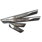 Stainless Steel Door Sill Guards – Interior Protective Scuff Plates for Mazda CX-30