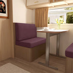 Jacquard RV Dinette Cushion Covers – Stretch Fabric for Camper Seat Protection