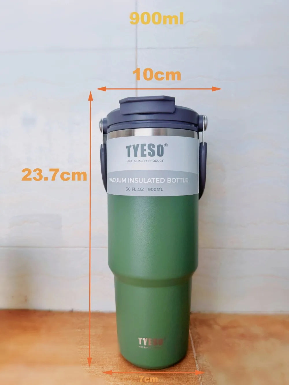 Stainless Steel Insulated Tumbler – 900ml Double-Wall Cup for Travel and Office