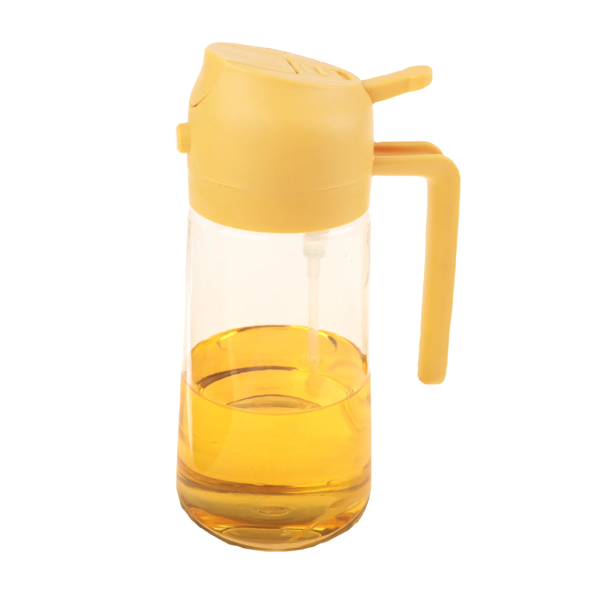 Glass Oil Dispenser Bottle – 2-in-1 Spray and Pour for Kitchen Cooking