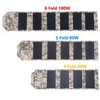 Foldable Solar Panel – 100W Portable USB Charger for Outdoor Camping