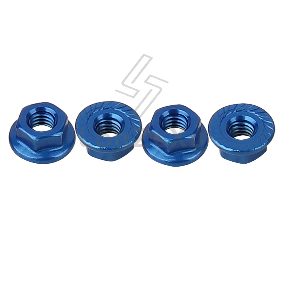 Aluminum Alloy Flange Lock Nut M4 – Universal Parts for 1/10 RC Crawler