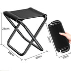 Portable Folding Camping Chair – Aluminum Alloy Seat for Outdoor Fishing