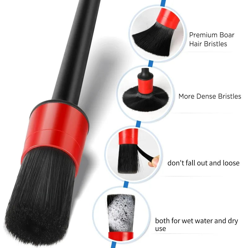 Car Cleaning Brush Kit – Professional Auto Detailing Tools for Rims