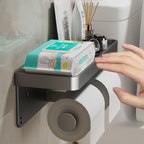 Wall-Mounted Aluminum Toilet Paper Holder – Modern Bathroom Tissue Rack