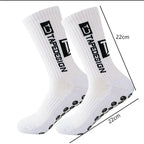 Non-Slip Silicone Grip Sports Socks – Mid-Calf Athletic Gear for Football Yoga