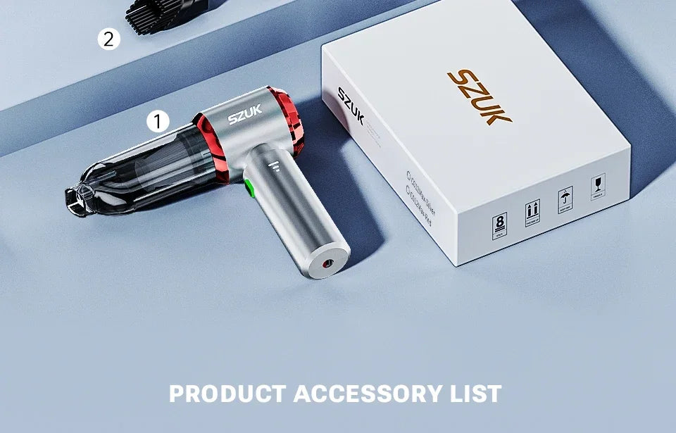 Portable Cordless Handheld Vacuum – High-Power Suction for Car and Home
