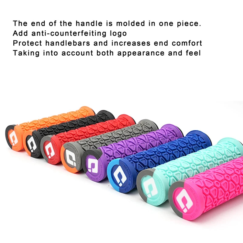 Silicone MTB Lock-On Grips – Anti-Slip Shock Absorbing Handles for Downhill
