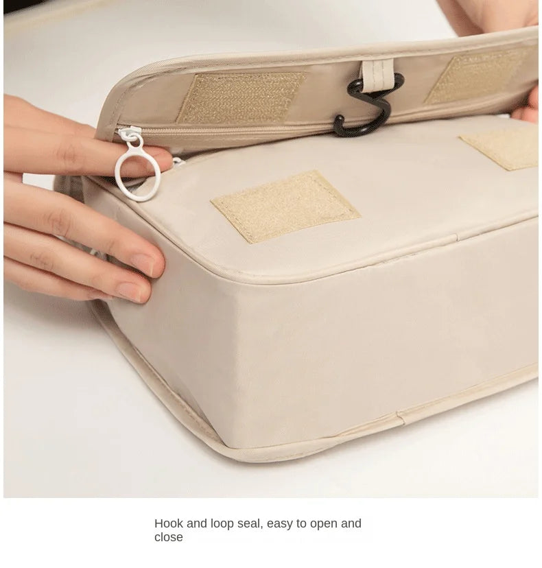 Waterproof Cosmetic Travel Bag – Hanging Toiletry Organizer for Women