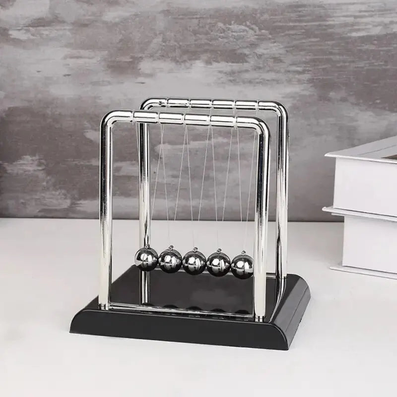 Newton's Cradle Steel Balance Balls – Physics Science Toy for Stress Relief