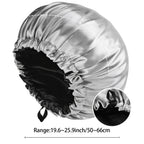 Silk Sleep Bonnet – Adjustable Double Layered Cap for Hair Protection