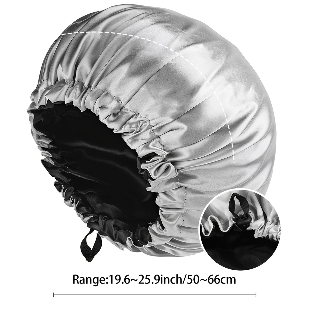 Silk Sleep Bonnet – Adjustable Double Layered Cap for Hair Protection