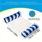 Striped Swimming Pool Lounger – Durable Sunbathing Mattress for Beach Parties