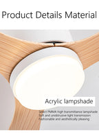 Modern LED Ceiling Fan – 42 52 Inch DC Motor for Nordic Home Lighting