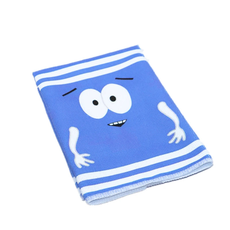 Cartoon Towelie Hand Towel – Quick-Dry Polyester Dish Cloth for Kitchen Bathroom