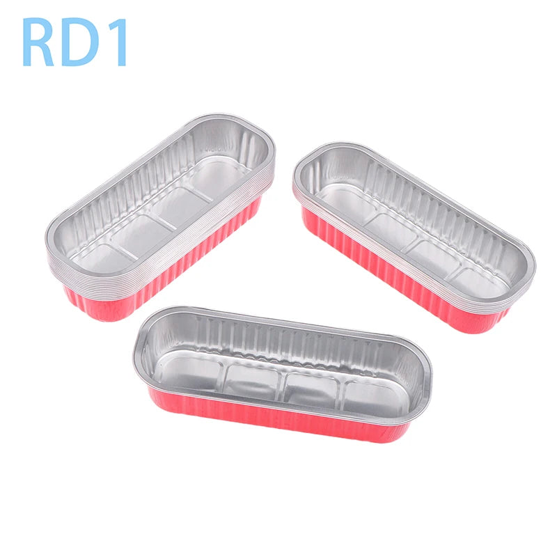 Aluminum Foil Mini Loaf Pans – 6.8oz Rectangular Containers for Home Baking