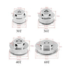 Aluminium 2GT Timing Pulley – 6mm Belt Width for 3D Printer Parts