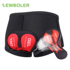 Padded Cycling Underwear – 5D Gel Shockproof Shorts for MTB Road Bike