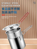 Stainless Steel Deep Fryer – Multifunctional Pot for French Fries and Chicken