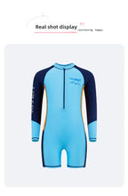 Boys Long Sleeve Swimsuit – UV Protection One-Piece for Summer Swimming