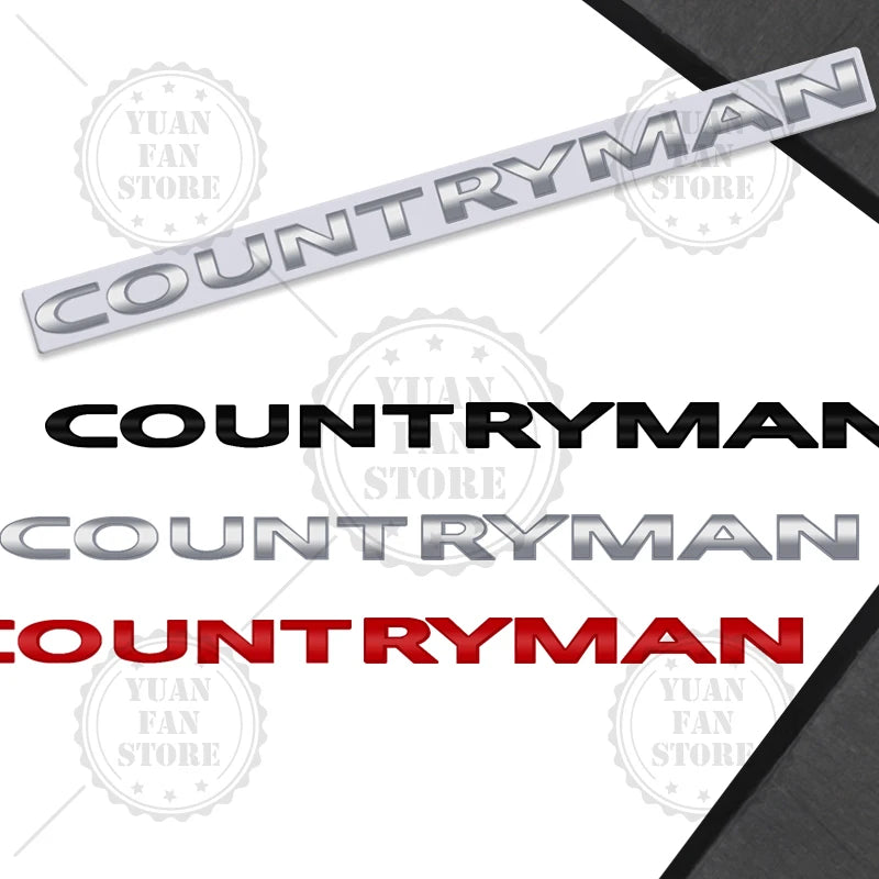 3D Metal Letter Emblem – Rear Trunk Badge for MINI Cooper S Styling