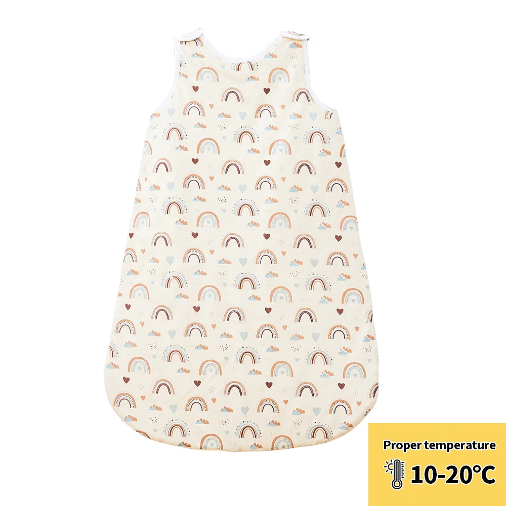 Bamboo Cotton Sleeping Bag – Warm Newborn Wearable Blanket for Winter Sleep