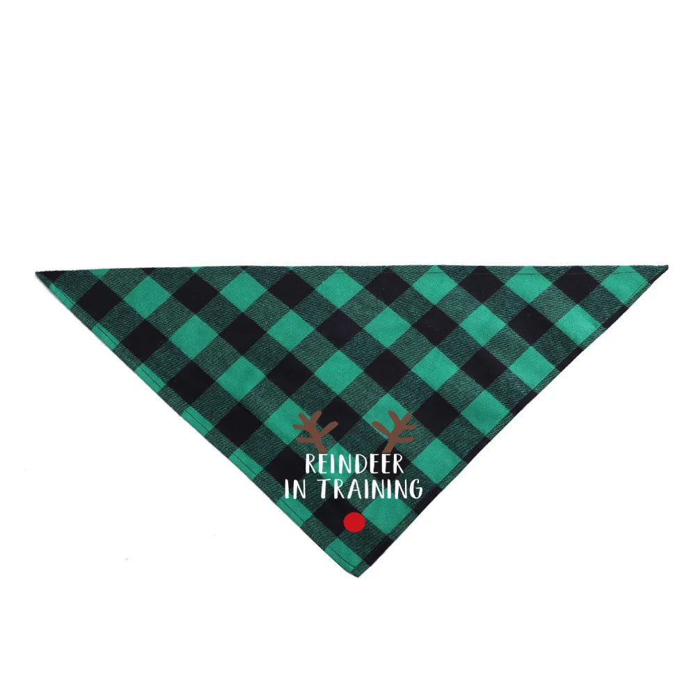Cotton Triangle Pet Bandana – Adjustable Scarf Collar for Dogs and Cats