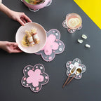 Sakura Cherry Blossom Coaster – Silicone Heat Insulation Mat for Tea Mugs