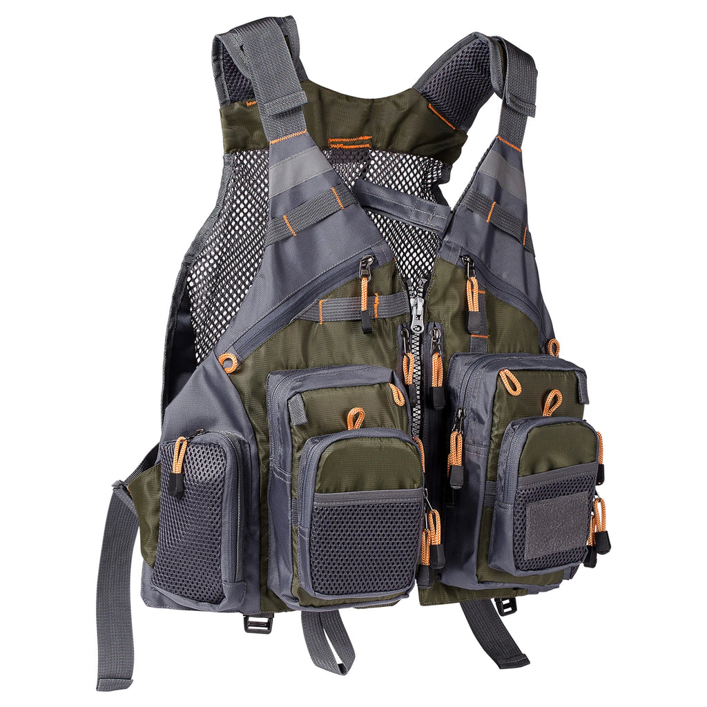 Adjustable Mesh Fishing Vest – Breathable Tackle Gear for Outdoor Sports