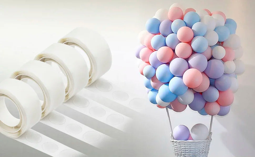 Double Sided Adhesive Glue Dots – Clear Balloon Tape for Party Decor