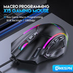 RGB Gaming Mouse – 12800 DPI Programmable 12-Button Ergonomic Controller for PC