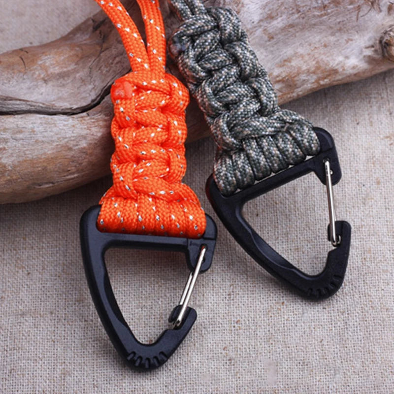 Braided Paracord Keychain – 20cm Military Nylon Lanyard for Outdoor Gear