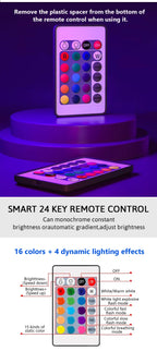 RGB LED Light Bulb – Dimmable 16 Color Remote for Home Bedroom Decor