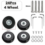 Luggage Replacement Wheels – Silent Repair Kit for Travel Suitcase