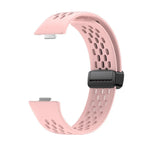 Magnetic Silicone Watch Strap – Breathable Sports Band for Huawei Watch Fit