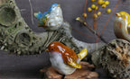 Ceramic Bird Figurines – Porcelain Magpie Sparrow Set for Home Decor