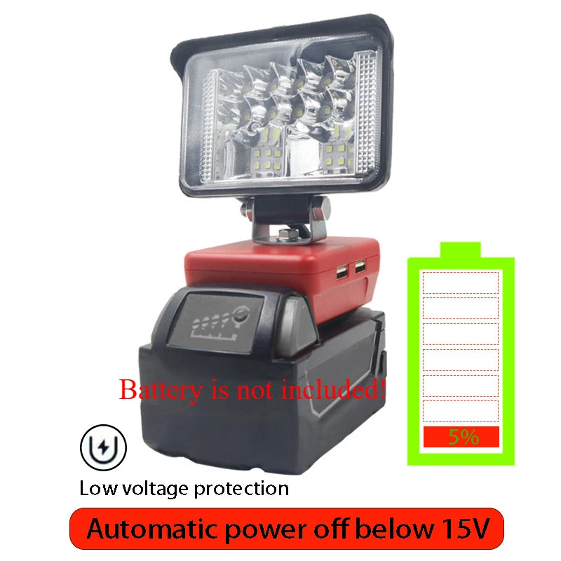 3 Inch LED Work Light – Portable Cordless Spotlight for Power Tool Batteries