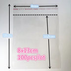 Resealable Clear OPP Bags – Adhesive Plastic Pouches for Jewellery Packaging