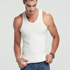 Cotton Sleeveless Vests – Multi-size Solid Sports Tanks for Men and Teenagers