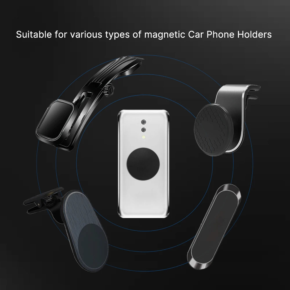 Universal Metal Magnetic Plate – Iron Disk Sticker for Car Phone Holders