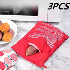 Reusable Microwave Potato Bags – Fabric Cooking Pouches for Baked Potatoes