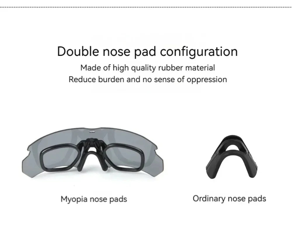Tactical Shooting Goggles – 3 Interchangeable Lens Set for Airsoft and Outdoor