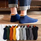 Cartoon Eyes Mesh Ankle Socks – Breathable Embroidered Footwear for Men