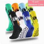 Non-Slip Silicone Grip Sports Socks – Mid-Calf Athletic Gear for Football Yoga
