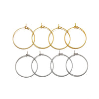 Stainless Steel Earring Hoops – Hypoallergenic Jewelry for DIY Crafts