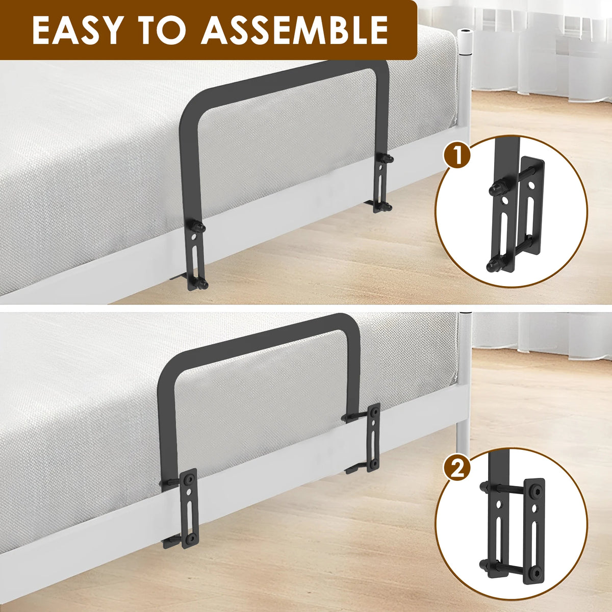 Metal Mattress Retainer Bars – Adjustable Non-Slip Gaskets for Bed Stability