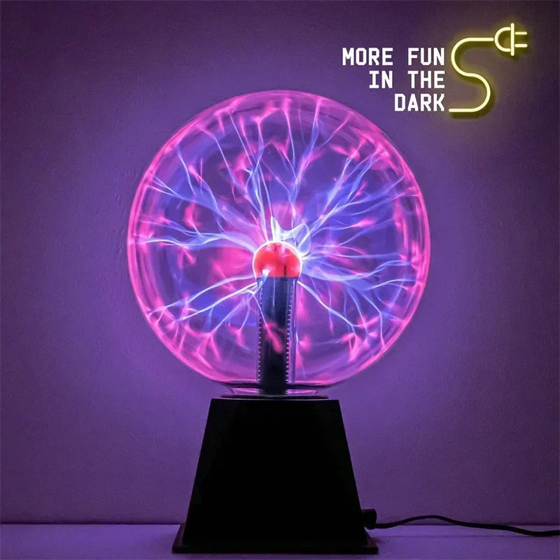 Magic Plasma Ball Lamp – Interactive Electrostatic Light for Kids Decor