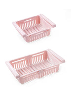 Retractable Refrigerator Storage Basket – Adjustable Kitchen Drawer for Organization